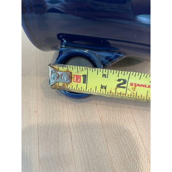 Dark Blue Navy FIESTA mugs set of 2 classic ring handle USA MADE - Picture 5 of 9